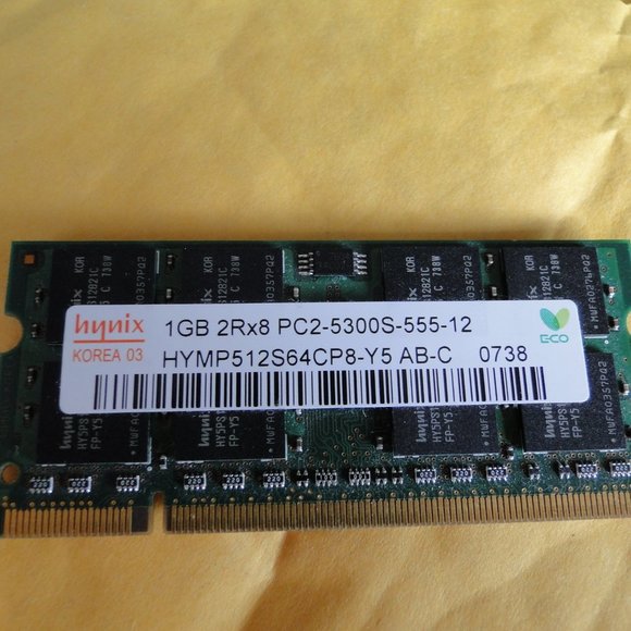 HYNIX 1GB 2Rx8 PC2-5300S-555-12 - Picture 1 of 2